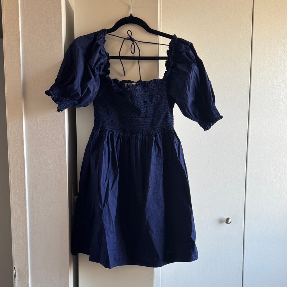 Hill House Deep Blue Smocked Dress